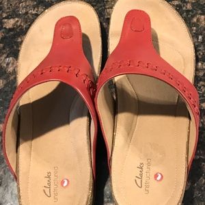 Clark Red Sandals